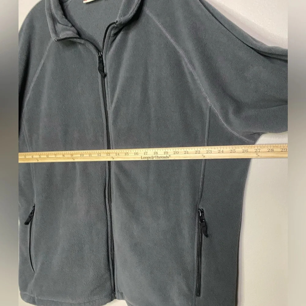 Clique xxxl 3xl fleece jacket zip up with collar men grey casual comfort - Picture 5 of 8